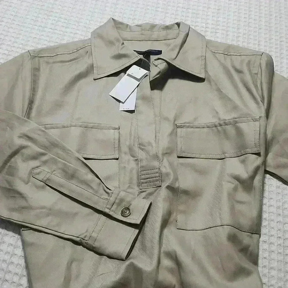 BANANA REPUBLIC TWILL UTILITY MINI SHIRTDRESS - Picture 6 of 8